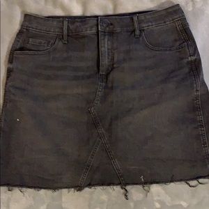 Black Denim Skirt